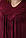 Легка літня бордова сукня вільного крою FREE SIZE (на ОГ 120-130 см) з вишивкою спереду №618-7, фото 3