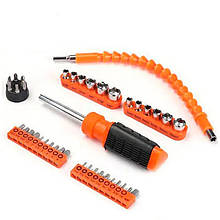 Викрутка з набором біт Screwdriver Bit Set SDY-94158, 43шт