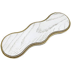 Підрозетник RE дерев'яний "Дуб білений золотою патиною" Трьохпостовий