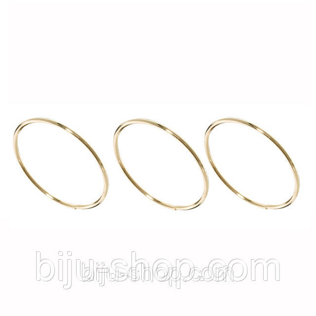 Набір Кільця Asos Midi ring (S), 3 шт. Округле