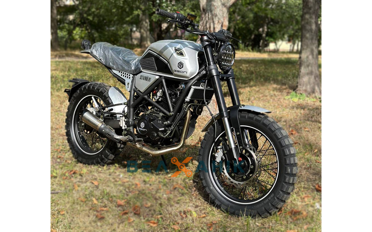 Мотоцикл GEON Scrambler 250 Silver - фото 2 - id-p1907778010