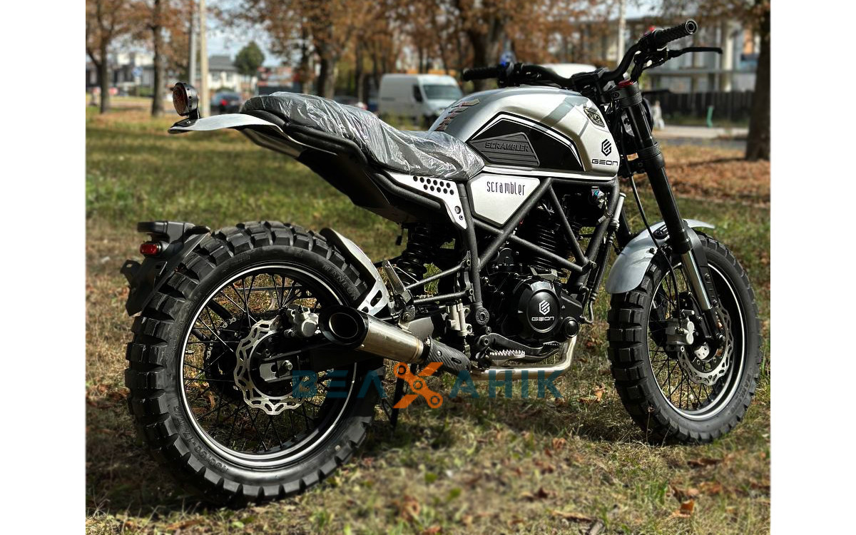 Мотоцикл GEON Scrambler 250 Silver - фото 3 - id-p1907778010