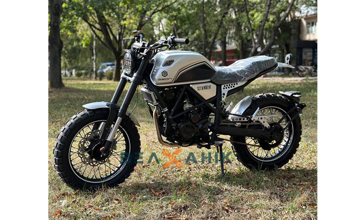 Мотоцикл GEON Scrambler 250 Silver - фото 4 - id-p1907778010