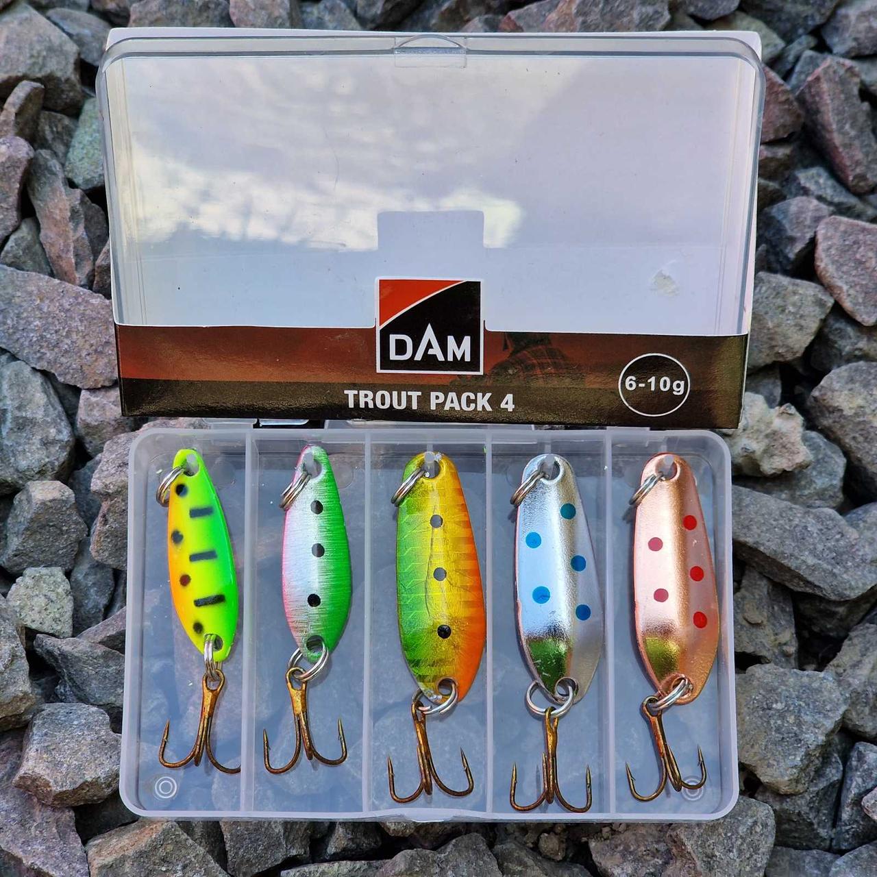 Набір блешень DAM TROUT PACK 4 INC. BOX 6-10G