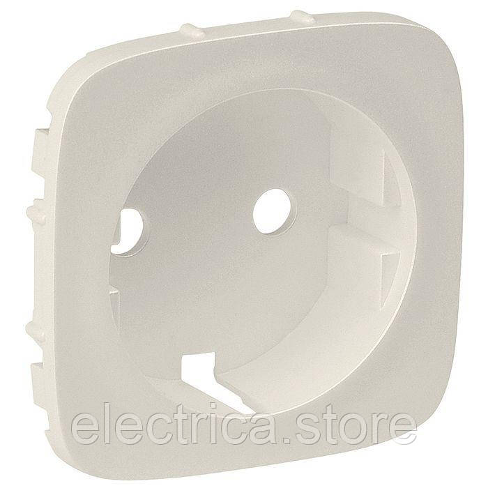 Накладка розетки с заземленням Valena ALLURE слонова кістка 755206, фото 1