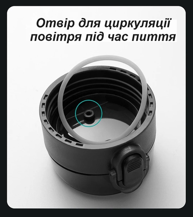 Пляшка для води CASNO 1050 мл KXN-1184 Сіра 9 5771942619 5771942619