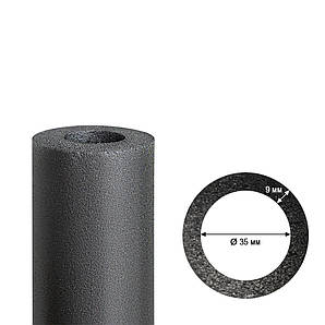Каучукова ізоляція для труб Ø35 мм, товщина ізоляції 9 мм