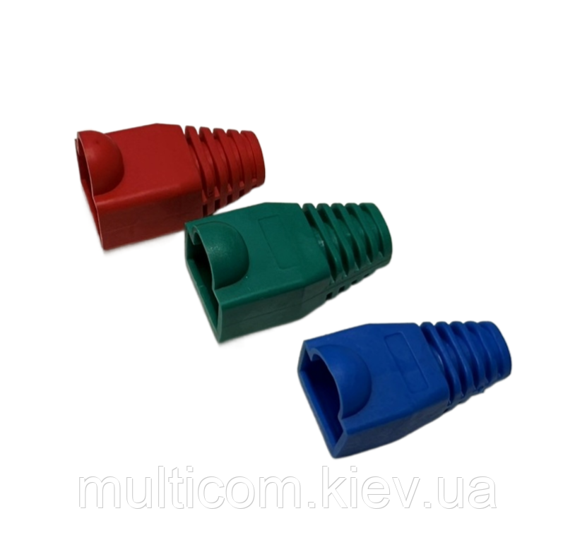 01-12-033. Чохол для штекера 88рс (RJ-45), пачка 1000 шт., кольоровий