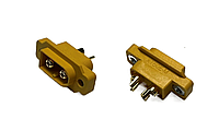 01-13-310. Разъем питания ХТ60Е-М, 2-х конт., штекер, жёлтый