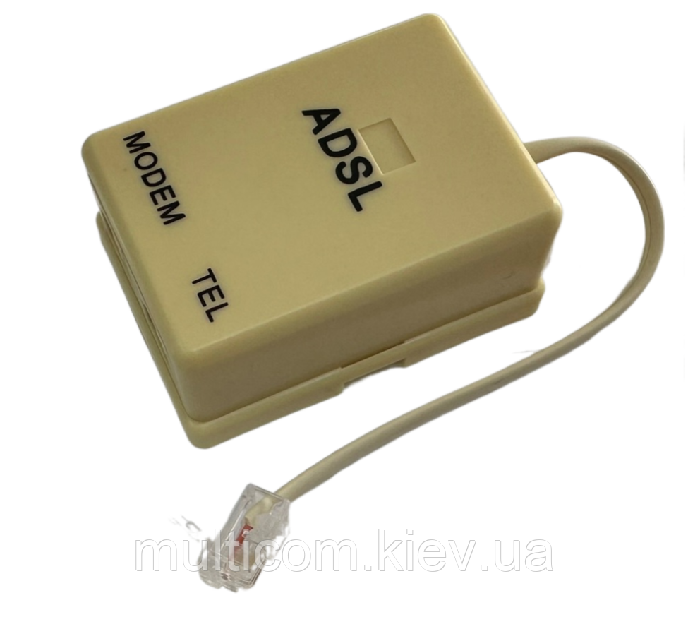 01-12-223. Сплітер ADSL з телефонним кабелем 0,2 м