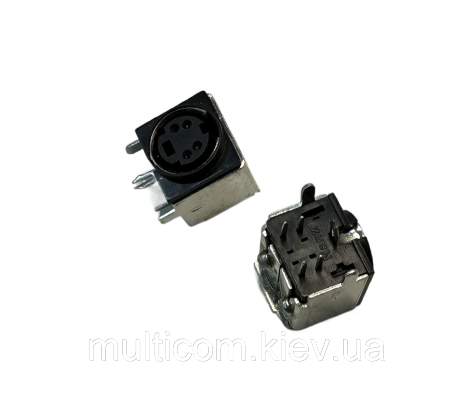 01-05-018. Гніздо mini DIN 4pin під кабель, корпус пластик