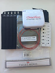 7500-M Набір спиць ChiaoGoo TWIST SS Mini 13см сталеві