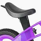 Дитячий беговел, колеса 12", Cross bike KW-11-018, Фіолетовий / Велобіг з надувними шинами / Толокар велосипед, фото 5
