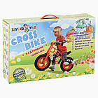 Дитячий беговел, колеса 12", Cross bike KW-11-018, Фіолетовий / Велобіг з надувними шинами / Толокар велосипед, фото 9