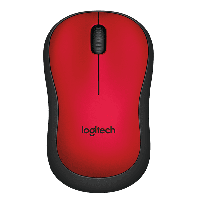 Миша Logitech M220 Silent Wireless Black/Red
