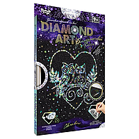 Комплект креативного творчества DAR-01 "DIAMOND ART" (Совы на ветке) tn