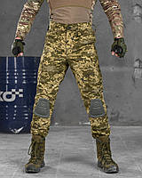 Тактические мужские штаны pixel с наколенниками, военные весенние штаны рип-стоп пиксель зсу