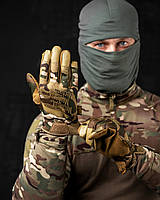 Тактичні рукавички Mechanix мультикам із сенсором військові чоловічі рукавички multicam для зсу
