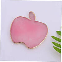 Палитра в форме "Яблоко" (8,5х8,7см.) для смешивания красок, гелей, полигелей /подставка под кисти - 384 Розовый