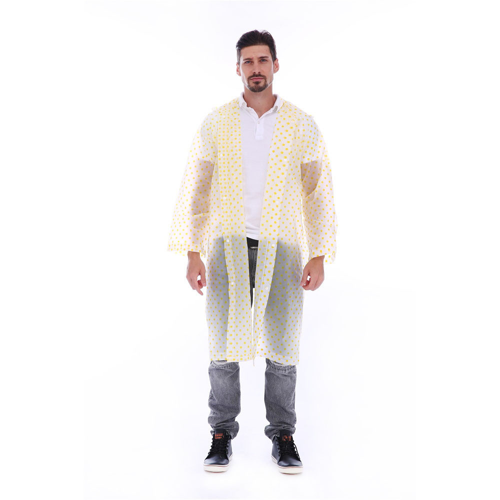 Дощовик на кнопках універсальний Stenson R30816 у горошок OneSize