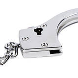 Наручники сталеві для БДСМ Stainless Steel Hands Cuffs Silver Кайф, фото 3
