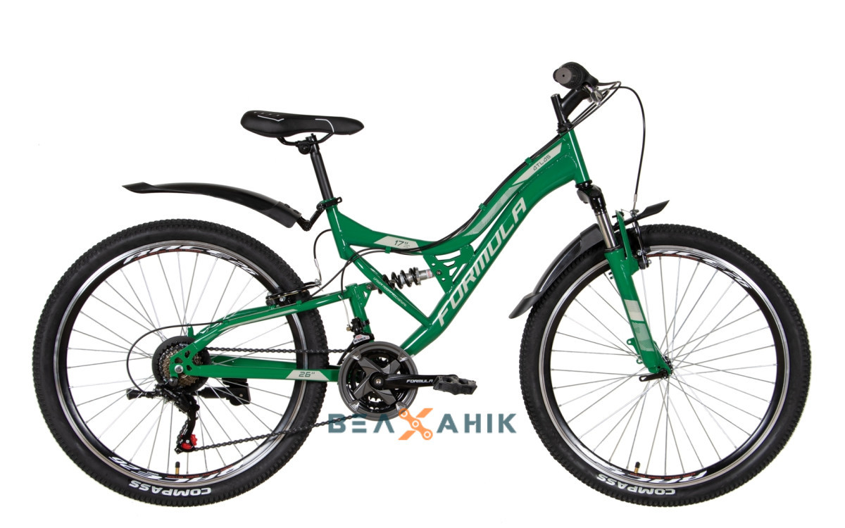 Велосипед 26" Formula ATLAS AM2 Vbr (рама 17") зелений мат