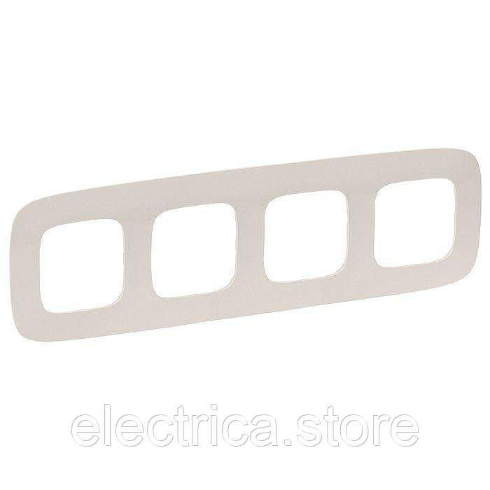 Рамка 4-постова Valena ALLURE слонова кістка 754314, фото 1
