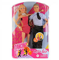 Кукла типа Барби с Кеном, семья DEFA 8386-BF на шарнирах (Розовый) tn