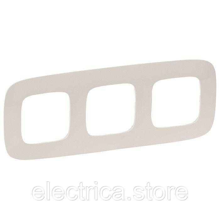 Рамка 3-постова Valena ALLURE слонова кістка 754313, фото 1
