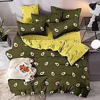 Ткань для постельного белья Бязь "Gold" Lux GL1950 (A+B) - (50м+50м) авокадо на зеленом и желтом