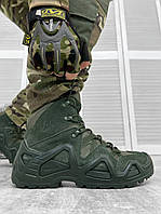 Тактичні демісезонні берці АК олива мембрана, військові водовідштовхувальні армійські черевики осінь-зима