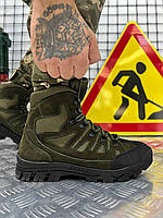 Тактические берцы на флисе олива, военные водоотталкивающие армейские ботинки олива флис зсу