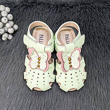 Босоніжки сандалі дитячі для дівчинки Paliament м'ятні 5365