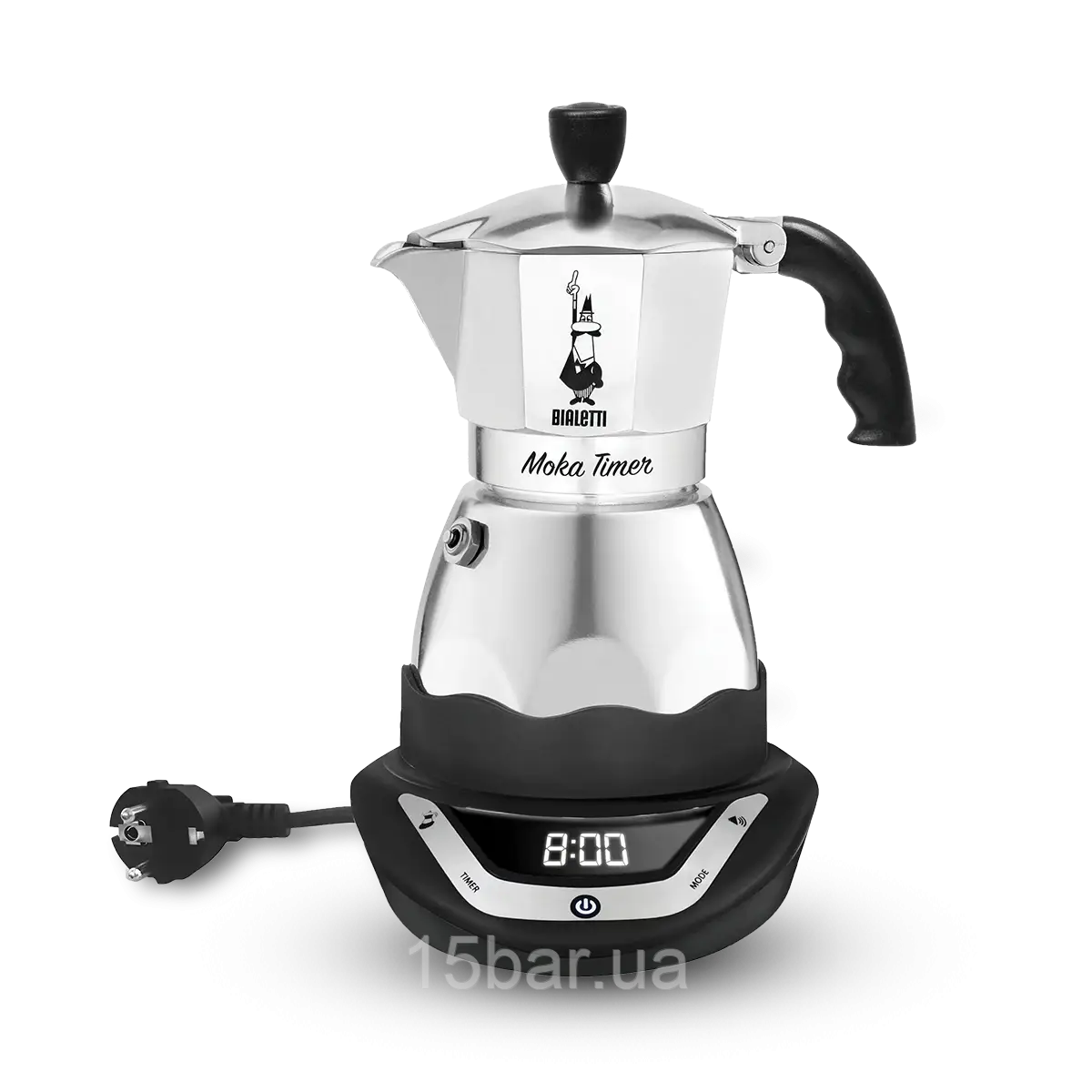 Електрична гейзерна кавоварка Bialetti Moka Timer (6ч) 990006093