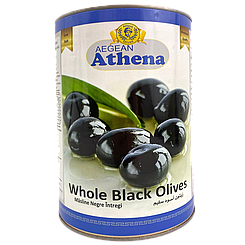 Маслини з кісткою Атена Athena 2,5/4,3kg 4шт/ящ (Код: 00-00016351)