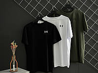 Комплект из трех футболок Under Armour черная белая хаки футболка Андер Армор L