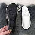 Тапочки жіночі Белста білі еко-шкіра з перфорацією 4474, фото 4