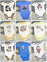 Комплект 2-3 шт - літній боді-футболка бодік з короткими рукавами для хлопчика дівчинки малючків літо 5974