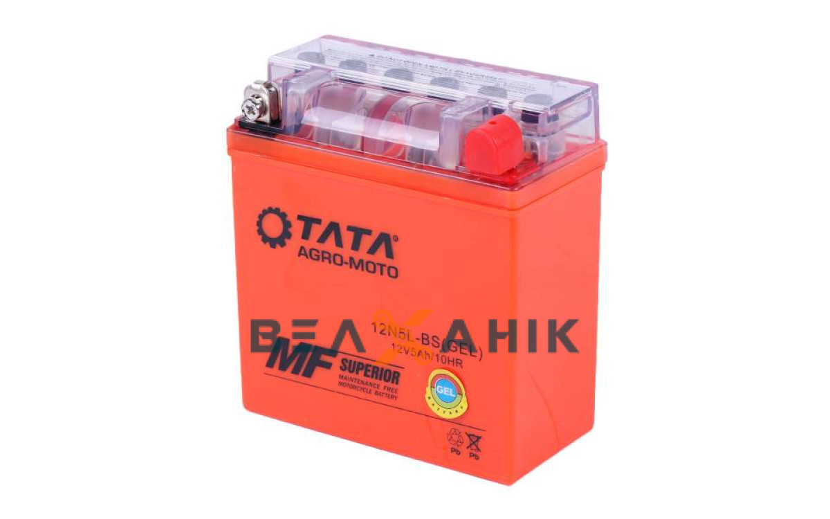 Акумулятор гелевий 5Ah OUTDO Active 5АH-YTX12N5-3B 120х61х129 мм