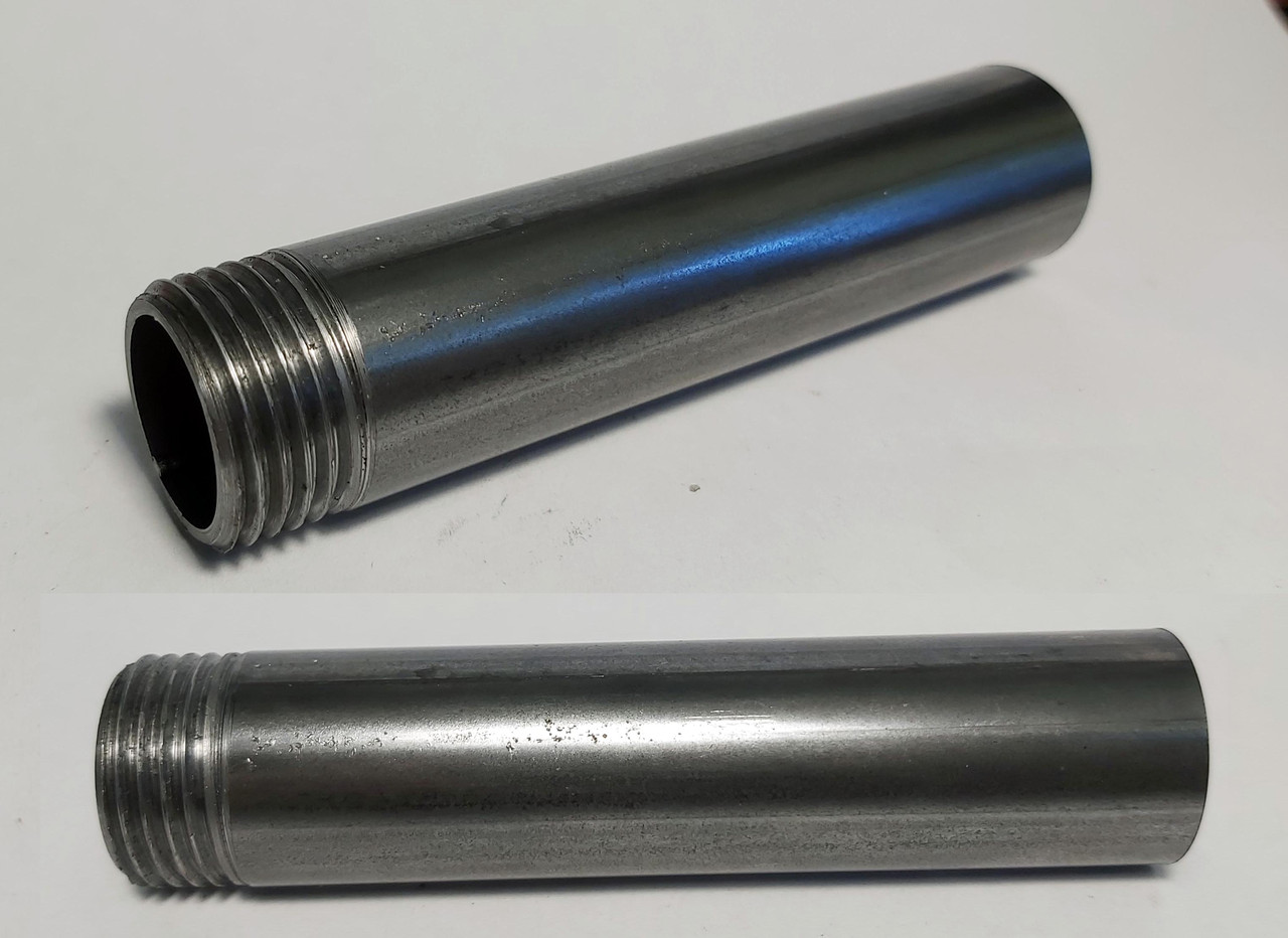 Трубка сталева з різьбою Ду 20 L 100 mm нарізка різьби 10,5 мм.