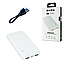 Повербанк Power Bank S-link 10000 mAh Зовнішній акумулятор з дисплеєм Білий, фото 11