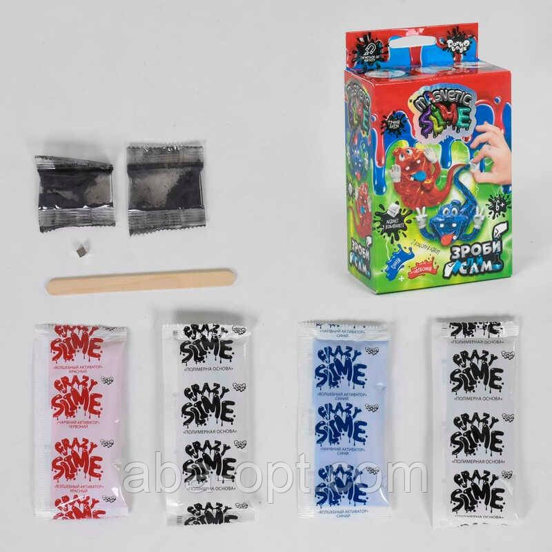 Гр Набір для проведення дослідів "Crazy Slime Magnetic" (16) SLM-Mg-02-01.02 УКР,  "Danko Toys", фото 1