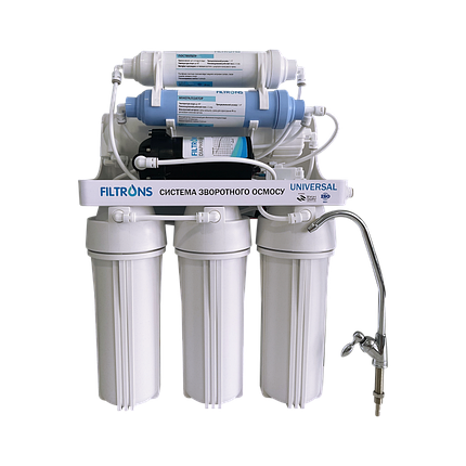 Система зворотного осмосу 6-ти ступенева з помпою Filtrons Universal (UNI-6 PUMP), фото 4