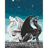 Картина за номерами "Пара драконів" Art Craft 16008-AC 40х50 см tn