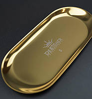 Металлический лоток (18х8,7см.) для хранения и стерилизации инструментов и украшений Дизайнер - S Gold