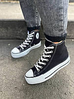 Кеды высокие Converse женские, Конверсы на высокой платформе, Кеды женские converse all star текстильные, кеды