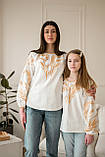 Біла дитяча вишиванка "Колоски", арт 4358, фото 8