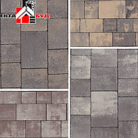 Тротуарна плитка ПРОФІТ 60мм Колор-Мікс