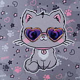 Рюкзак шкільний GoPack Education GO24-165M-3 Meow з ортопедичною спинкою напівкаркасний, фото 7