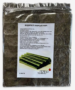 Водорості норі GOLD JNP смажені для суші 1 уп 10 аркушів